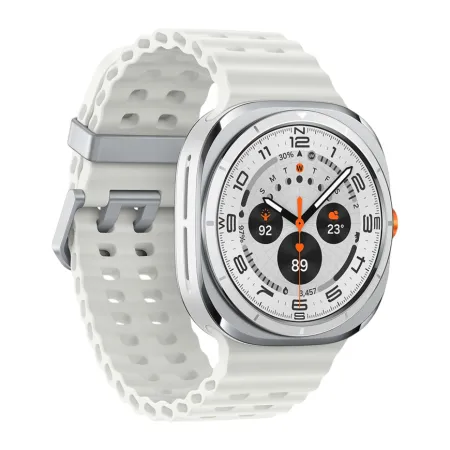 Умные часы Samsung Galaxy Watch Ultra 47мм, ремешок Marine (Titanium White, 2025)